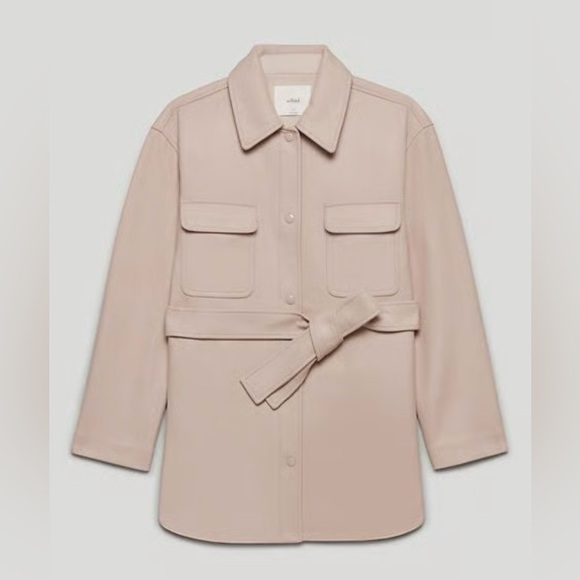 Wilfred Jackets & Blazers - Wilfred Belted Trench Coat in Light Blush